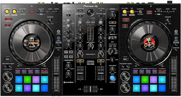 Pioneer DDJ-800, 2-Channel Portable DJ Controller for Rekordbox