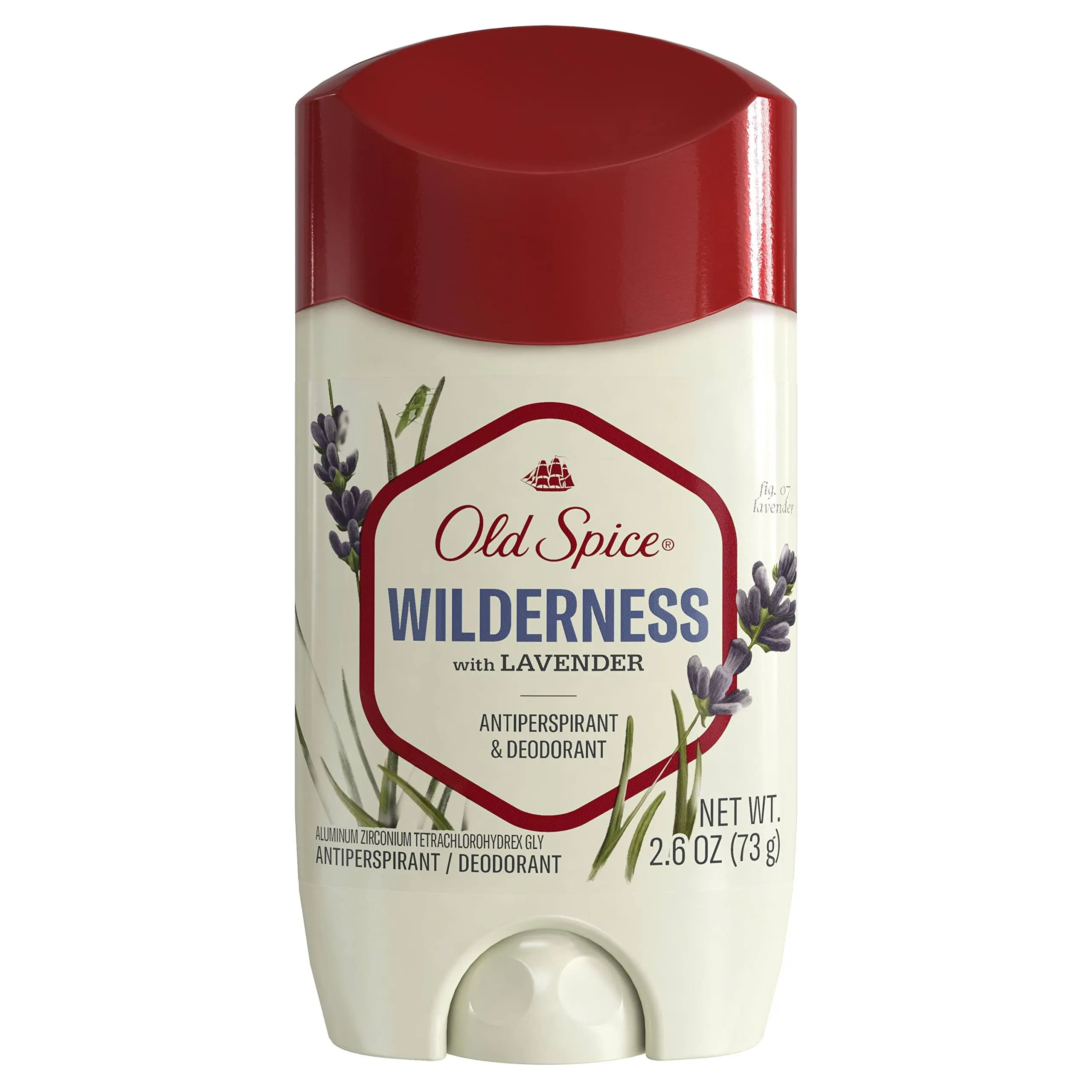 Old Spice Antiperspirant Deodorant for Men Inspired by Nature Wilderness With Lavender Invisible Solid 2.6 oz