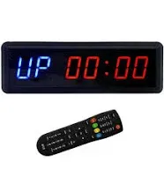 BTBSIGN LED Interval Timer Count Down/Up Clock Stopwatch with Remote for Home Gy