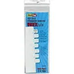 Redi-Tag Side-Mount Self-Stick Plastic Index Tabs 1in White 416/Pack