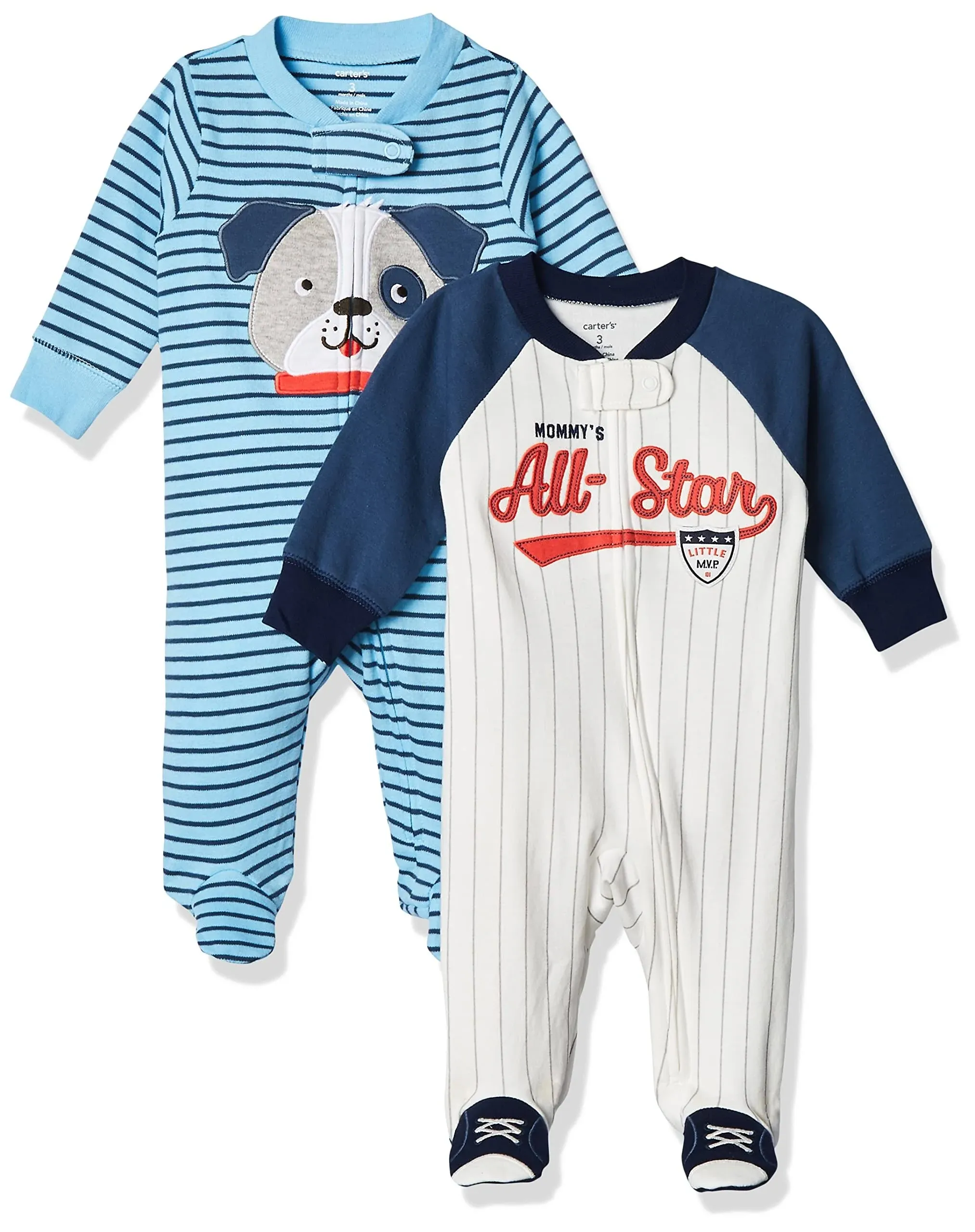 New With Tags - Carter&#039;s Baby Boys&#039; Cotton Sleep &amp; Play (Pack of 2) 6 Months