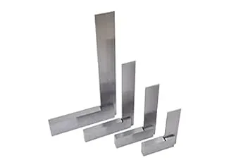 MACHINIST SQUARE SET 2&#034; 3&#034; 4&#034; 6&#034; Squares Tempered Polished Steel 4-Pc WOODSTOCK