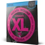 D'Addario EXL170-5 Light, 5-String Nickel Wound Bass Strings, 45-130