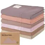 KeaBabies Shea Burp Cloths in Mauve