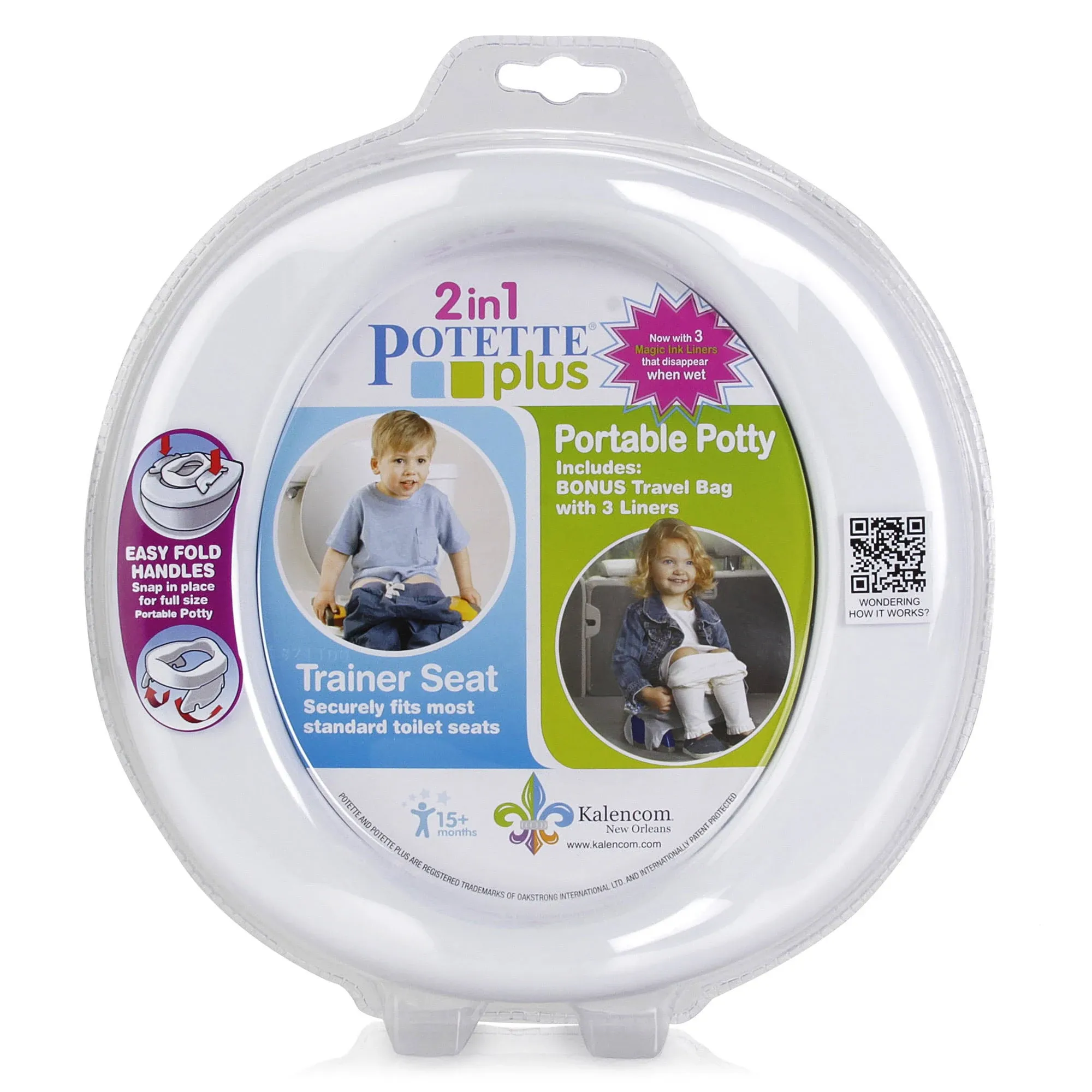 Potette Plus 2-in-1 Travel Potty White