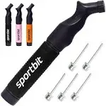 SPORTBIT Ball Pump with 5 Needles - Push &amp; Pull Inflating System - Great for ...