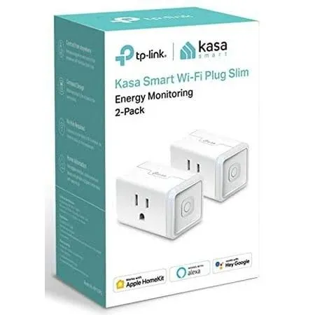 Kasa Smart Plug Mini 15A, Apple HomeKit Supported, Smart OutletWhite Refurbished