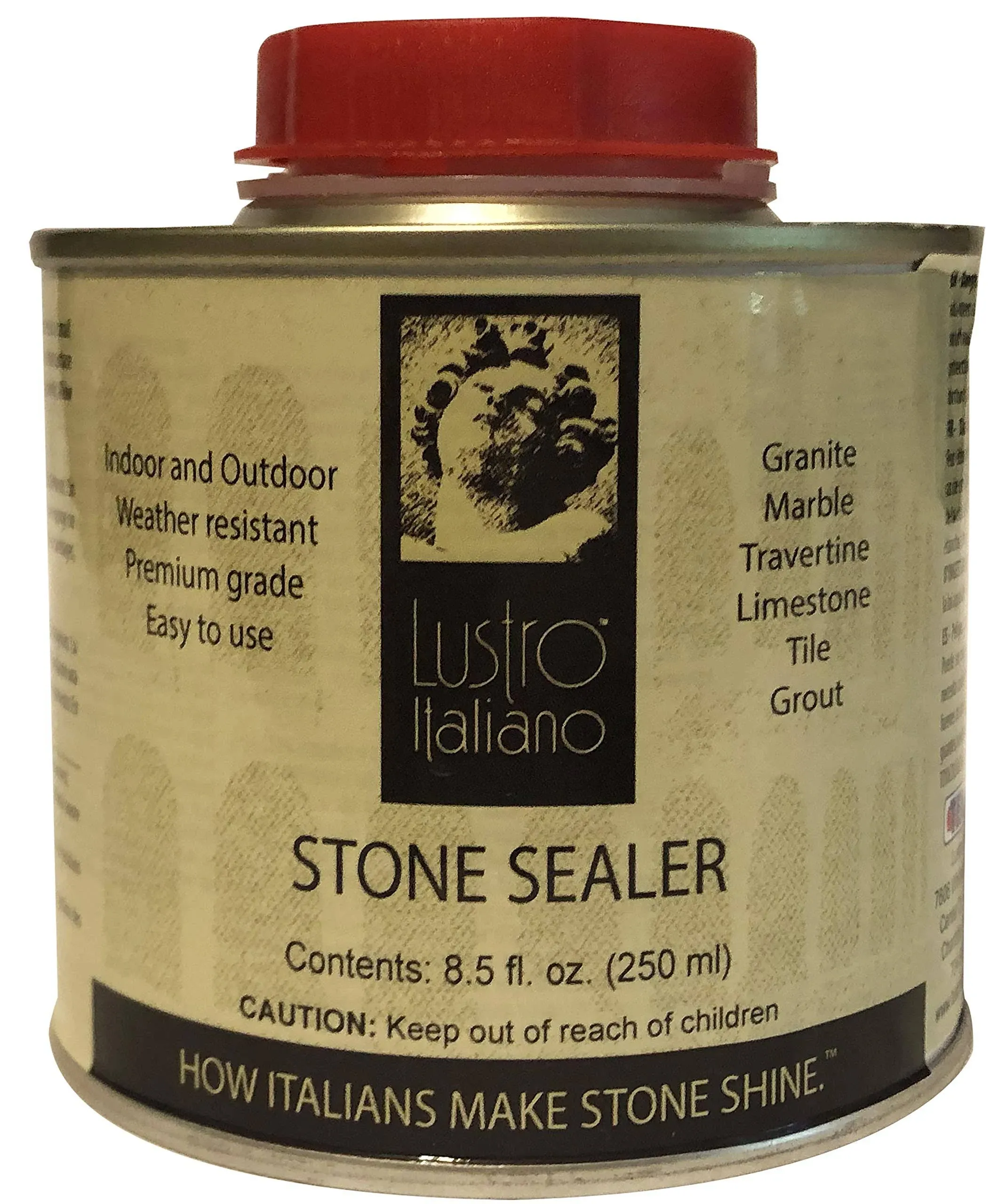 Lustro Italiano Stone Sealer 8.5 fl. oz. High quality\xa0sealer will last 4-5 years