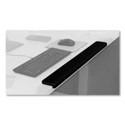 3m WR200B Gel Wrist Rest For Standing Desks, 30.13 X 3.25 X 1, Black