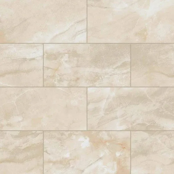 Bedrosians Gemma 24" x 48" Porcelain Marble Look Wall & Floor Tile in