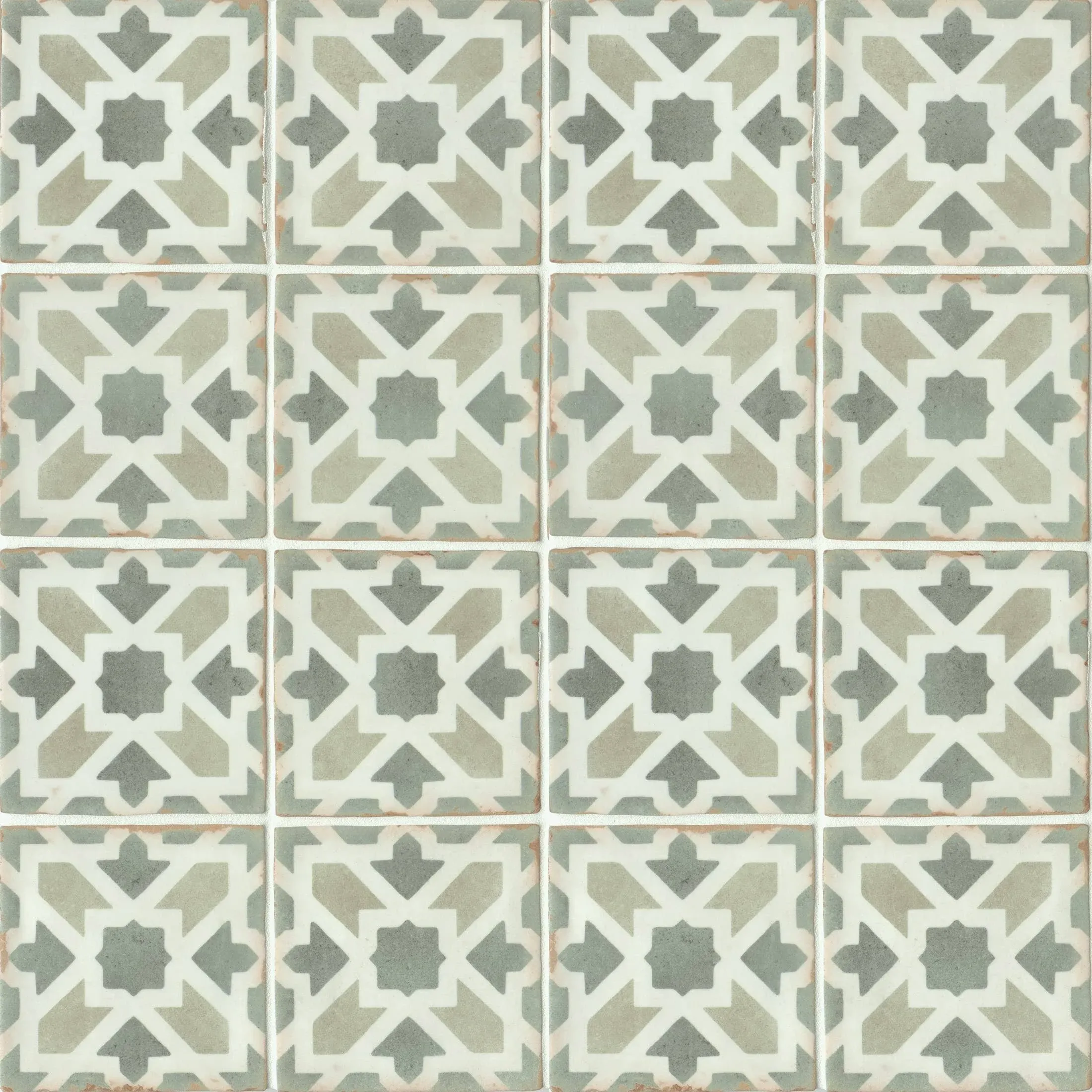 Casablanca 5" x 5" Matte Ceramic Tile in Malik by Bedrosians