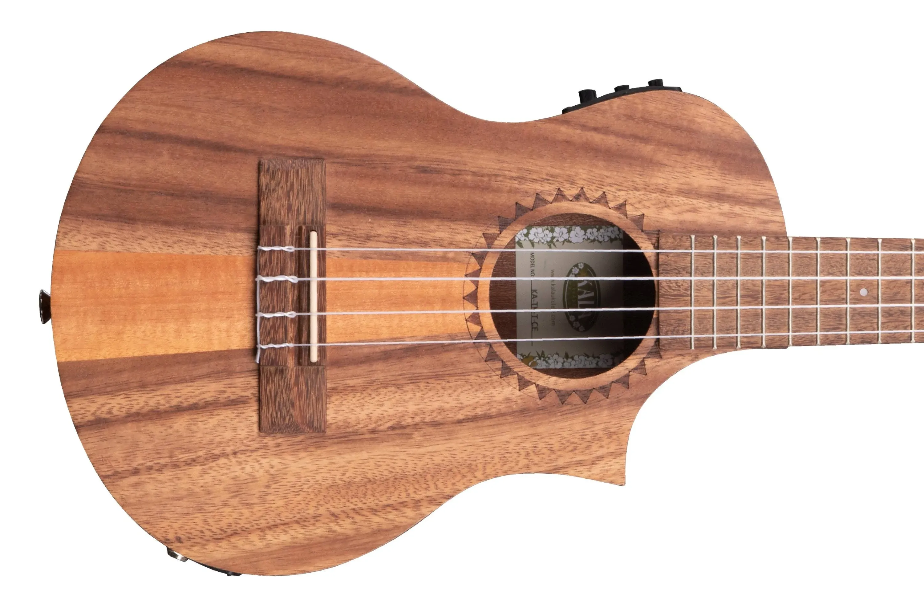 Kala Teakwood Tri-Top Tenor Acoustic-Elect<wbr/>ric Ukulele