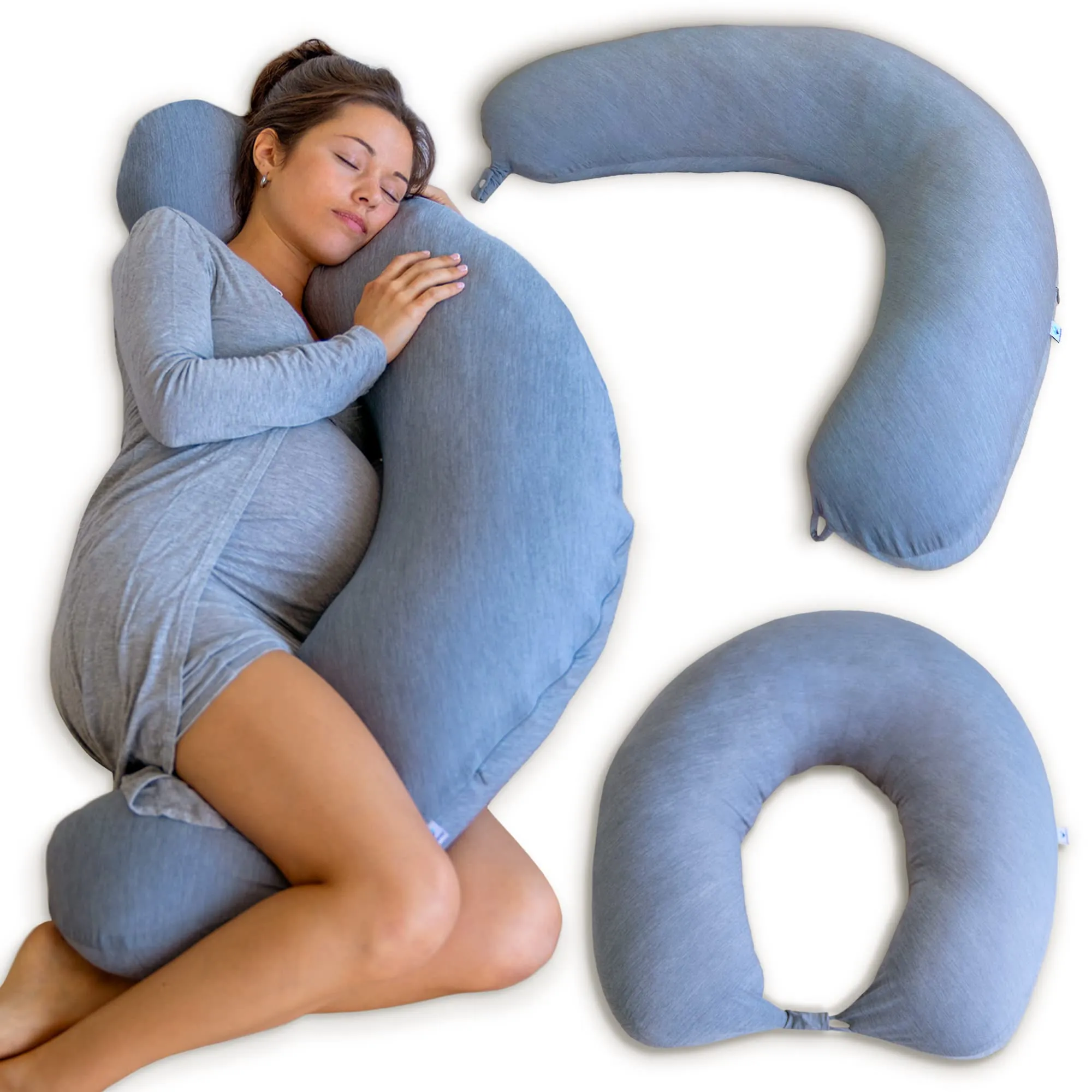 Pharmedoc Body Pillow Pregnancy Pillow Side Sleeper Pillow