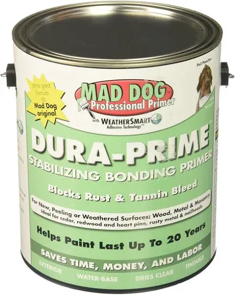 Mad Dog Dura-Prime Clear Water-Based Acrylic Latex Bonding Primer