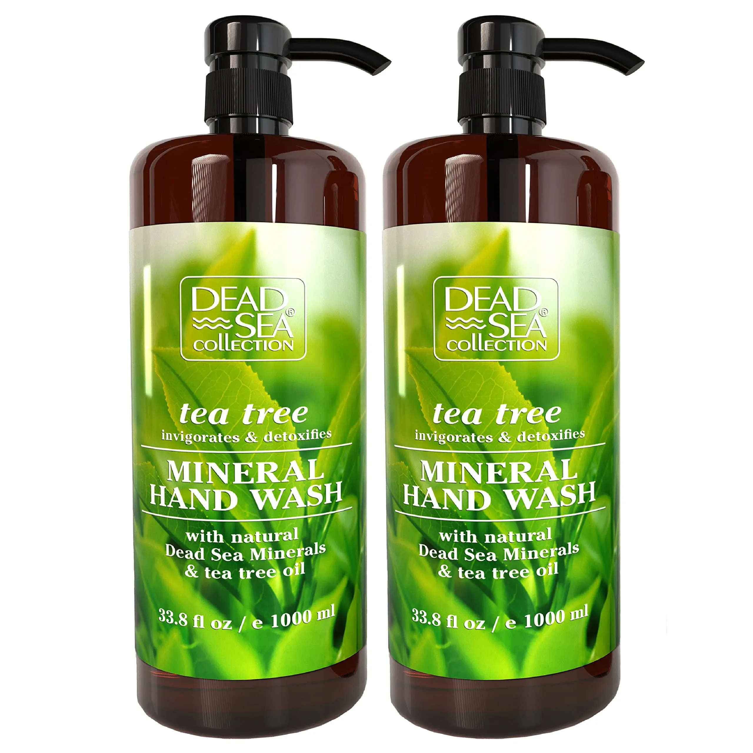 Dead Sea Collection Tea Tree Hand Soap - Pack of 2 (33.8 fl. oz Each)