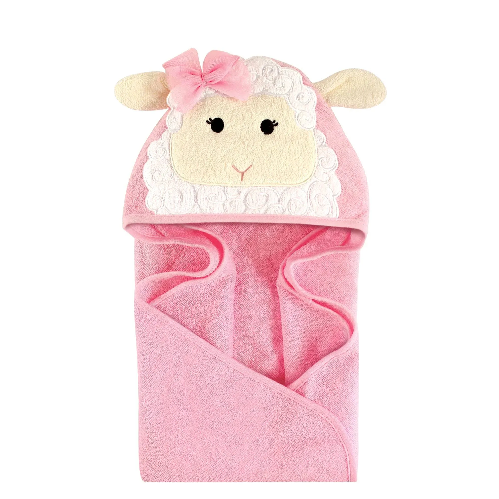 Baby Vision Animal Hooded Towel, Little Lamb