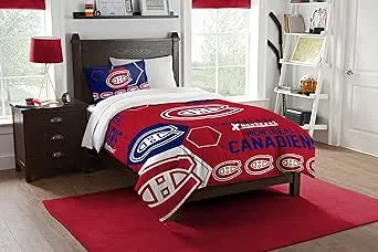 NHL Montreal Canadiens Hexagon Comforter Set - Twin