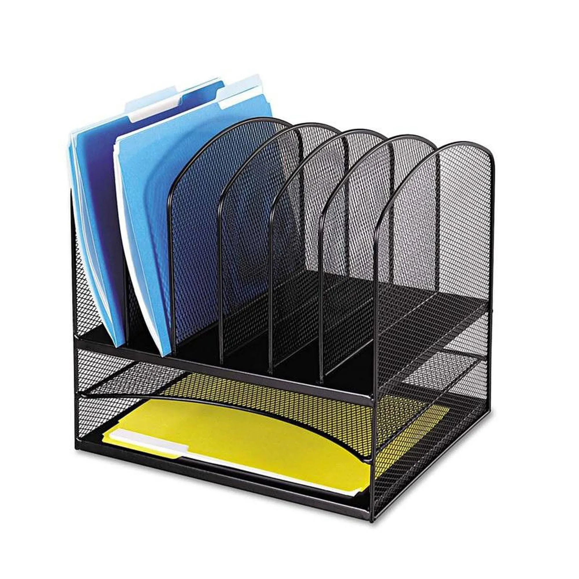 Safco Onyx Mesh Desk Organizer Sections