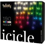 Twinkly Icicle App-Controlled Smart LED Christmas Lights 190 Multicolor RGB+W