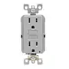 Leviton GFCI Receptacle 15 Amps 5-15R 125 Volts Gray