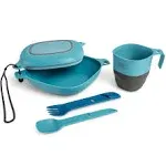 UCO 6-Piece Camping, Backpacking, Outdoor Kitchen Gear Mess Kit with Bowl,