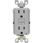 Leviton GFNT1-KGY 15 Amps 125 V Gray GFCI Outlet