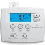 UNIVERSAL 24VOLT 1 HEAT/1 COOL "BLUE EASY SET" NON-PROGRAMMABLE SINGLE STAGE THERMOSTAT W/2" DIGITAL DISPLAY