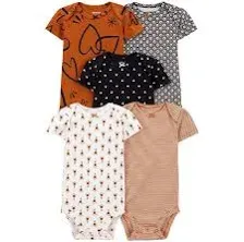 Carter&#039;s Girl&#039;s Short Sleeve Bodysuits 5-pack (18M)