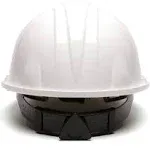 Pyramex SL Series Cap Style Hard Hat White / 4-Point Ratchet Suspension