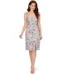 Adrianna Papell Women's Floral Matelasse Dress