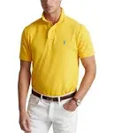 Mens Polo Ralph Lauren Mesh Polo Shirt Blue Heather Custom Slim Fit Sz Small