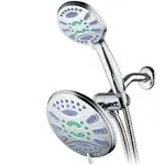 AquaStar Elite 3-in-1 High-Pressure 48-mode 7 inch Shower Head Combo with Microban Antimicrobial Anti-Clog Jets