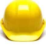 Pyramex SL Series HP14030 Cap Style Hard Hat 4 Point Snap Lock Suspension Yellow One Size 1 Each