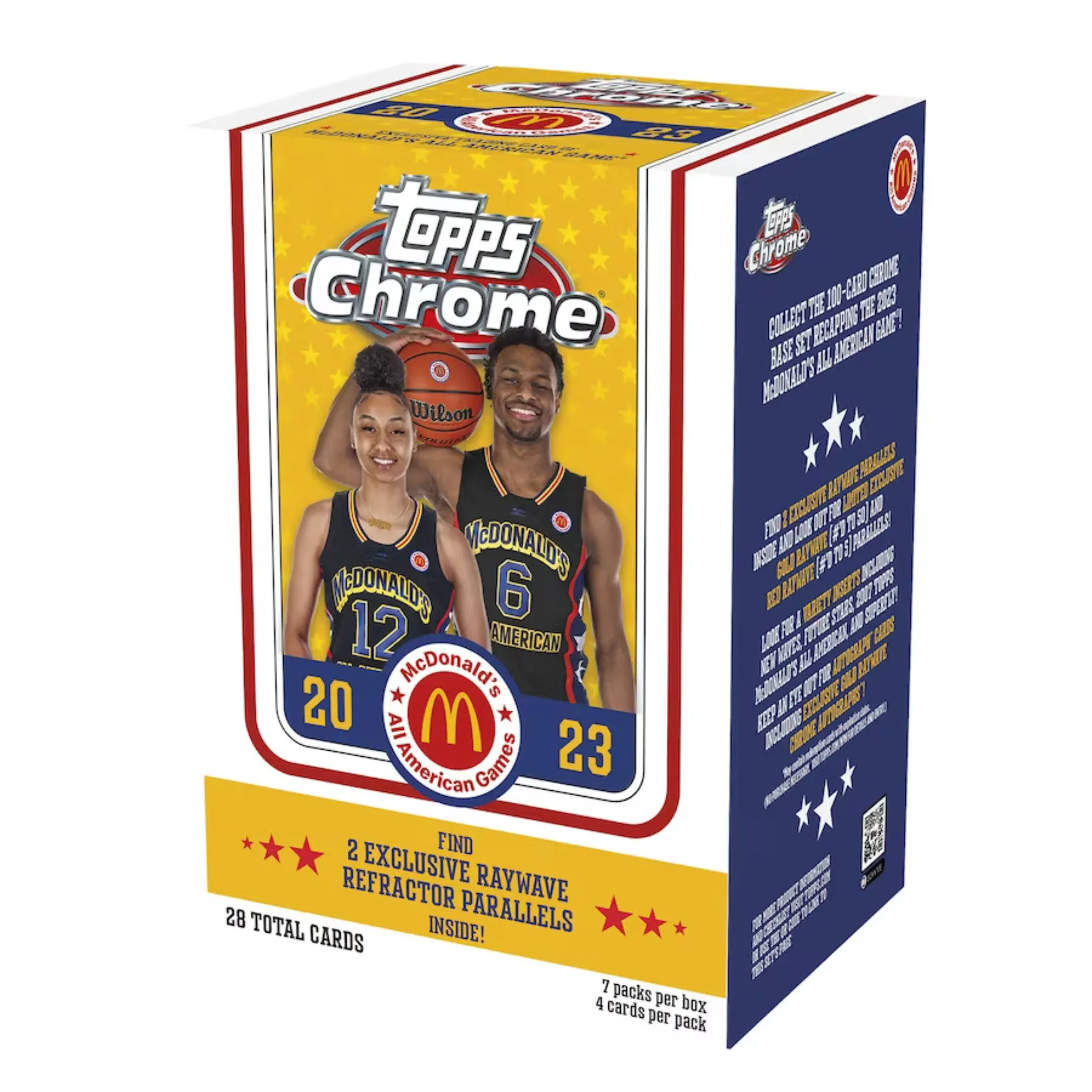 2023-24 Topps Chrome McDonalds All-American Basketball Blaster Box | 7 Packs