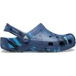 Crocs Kids' Classic Marbled Clog Navy/ Multi