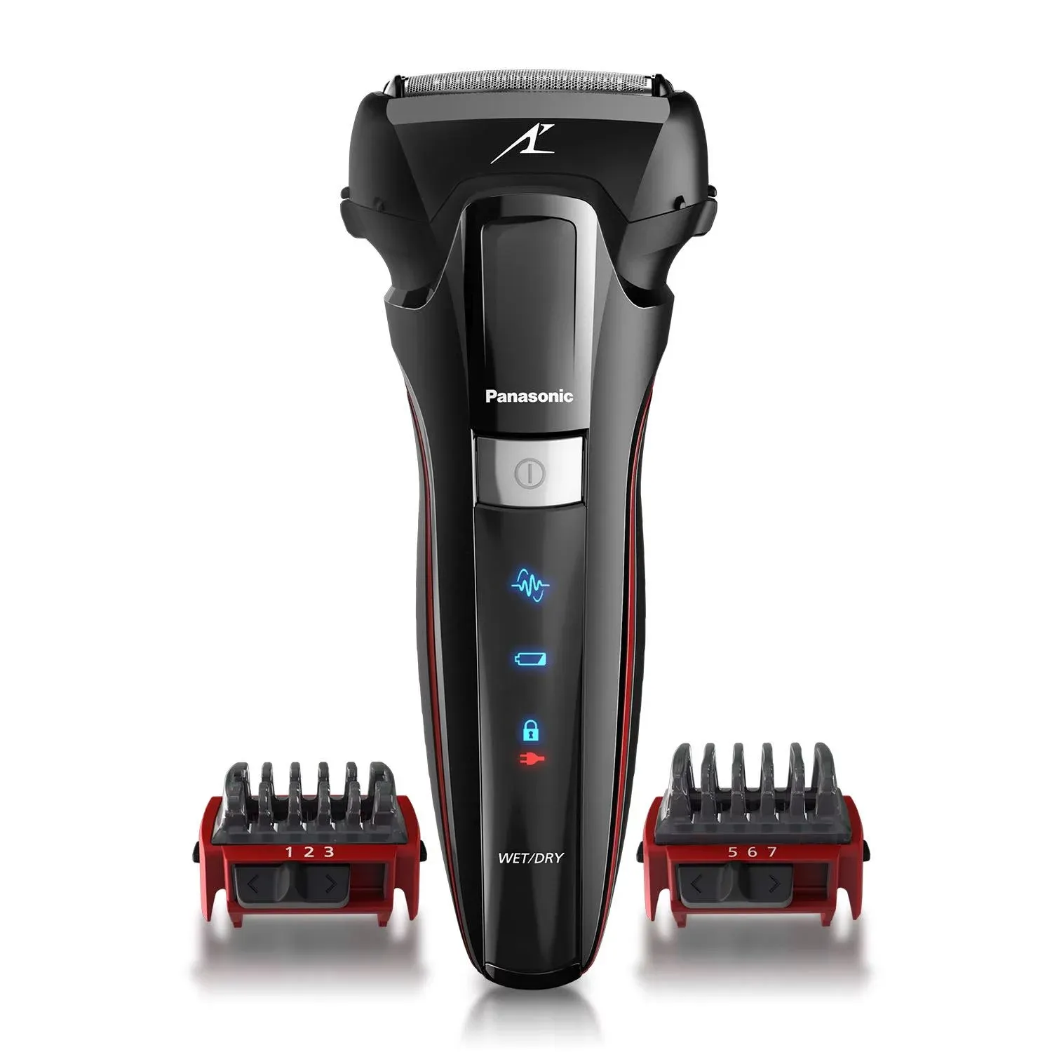 Panasonic Hybrid Wet Dry Shaver, Trimmer & Detailer for Men with Two Trim Attachments - ES-LL41-K