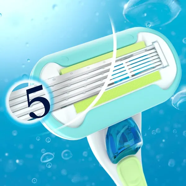 Gillette Venus Extra Smooth 5-Blade Razor + 2 Razor Blade Refills