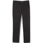 French Toast Pants, Girls Black Straight Leg Twill 18