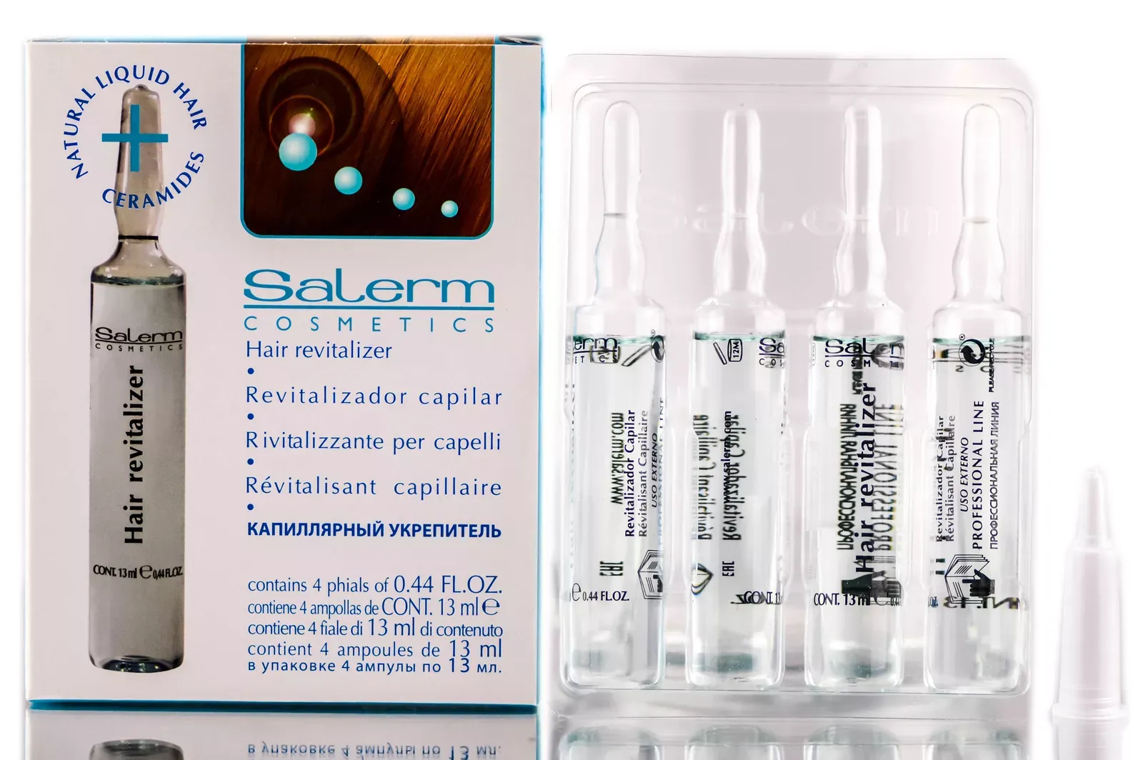 Salerm Energy Hair Regenerator - 4 x .44 oz vials