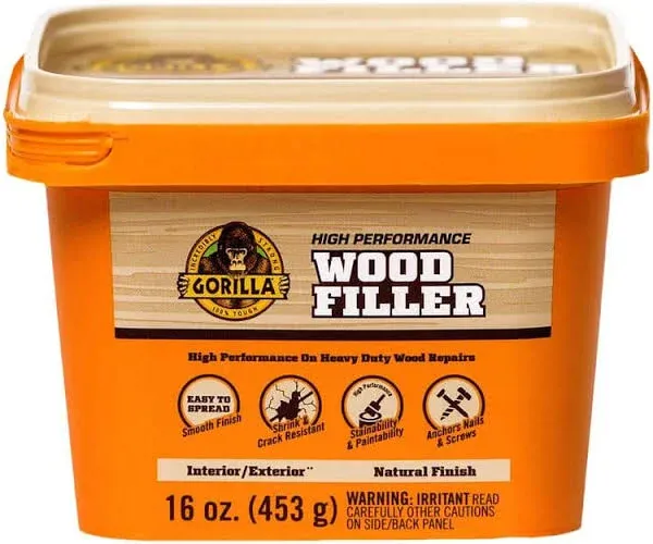 Gorilla - 107084 - Natural Wood Filler 8 oz