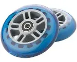  A Scooter Urethane 98mm Wheels w/ Bearings - Blue | 134932-BL (Set of 2)