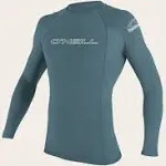 O'Neill Basic Skins 50+ Long-Sleeve Rashguard - Men's Dusty Blue, S