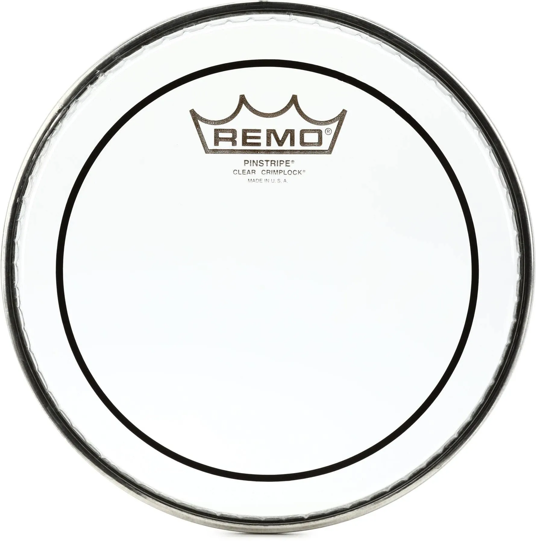 Remo PS-0308-MP Clear Pinstripe 8  Crimp Lock Marching Drum Head