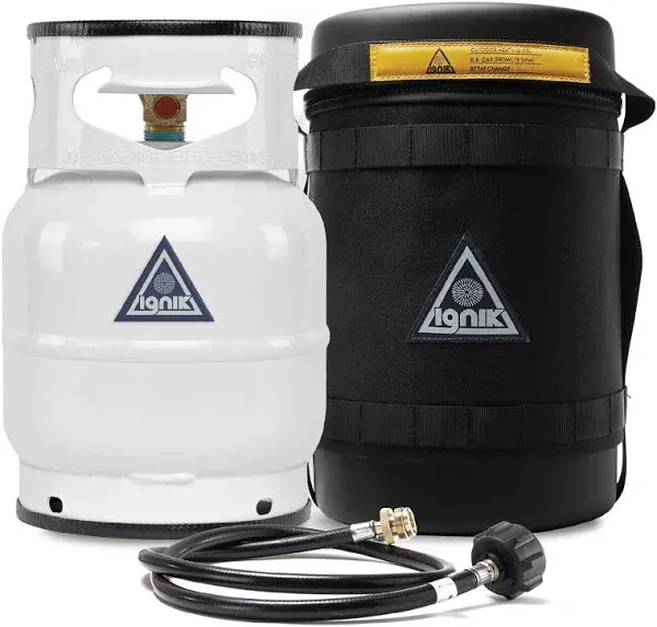 Ignik Outdoors Deluxe 1 in. D X 4 ft. L 1.2 gal Steel Empty LP Tank