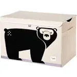 3 Sprouts Kids Toy Chest - Storage Trunk for Boys and Girls Room - Bear