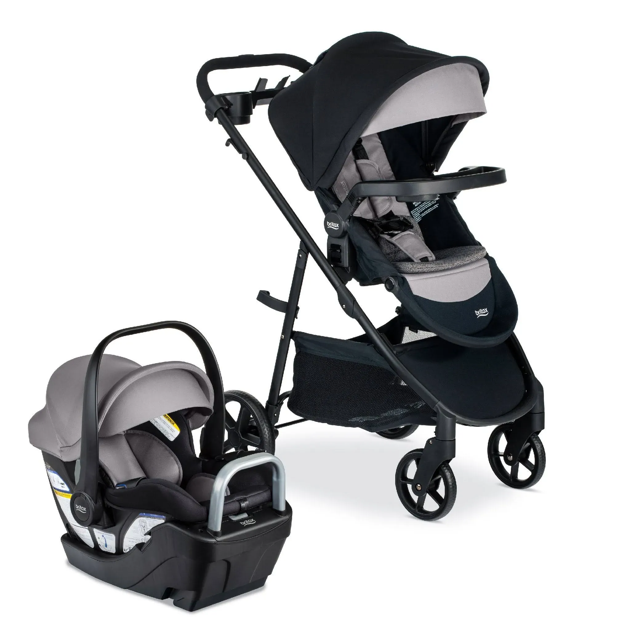 Britax Willow Grove SC Travel System - Pindot Onyx