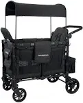 WonderFold W2 Elite Multifunctional Double (2 Seater) Stroller Wagon - Charcoal Gray