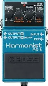 Boss PS-6 Harmonist w/ Instrument Cables