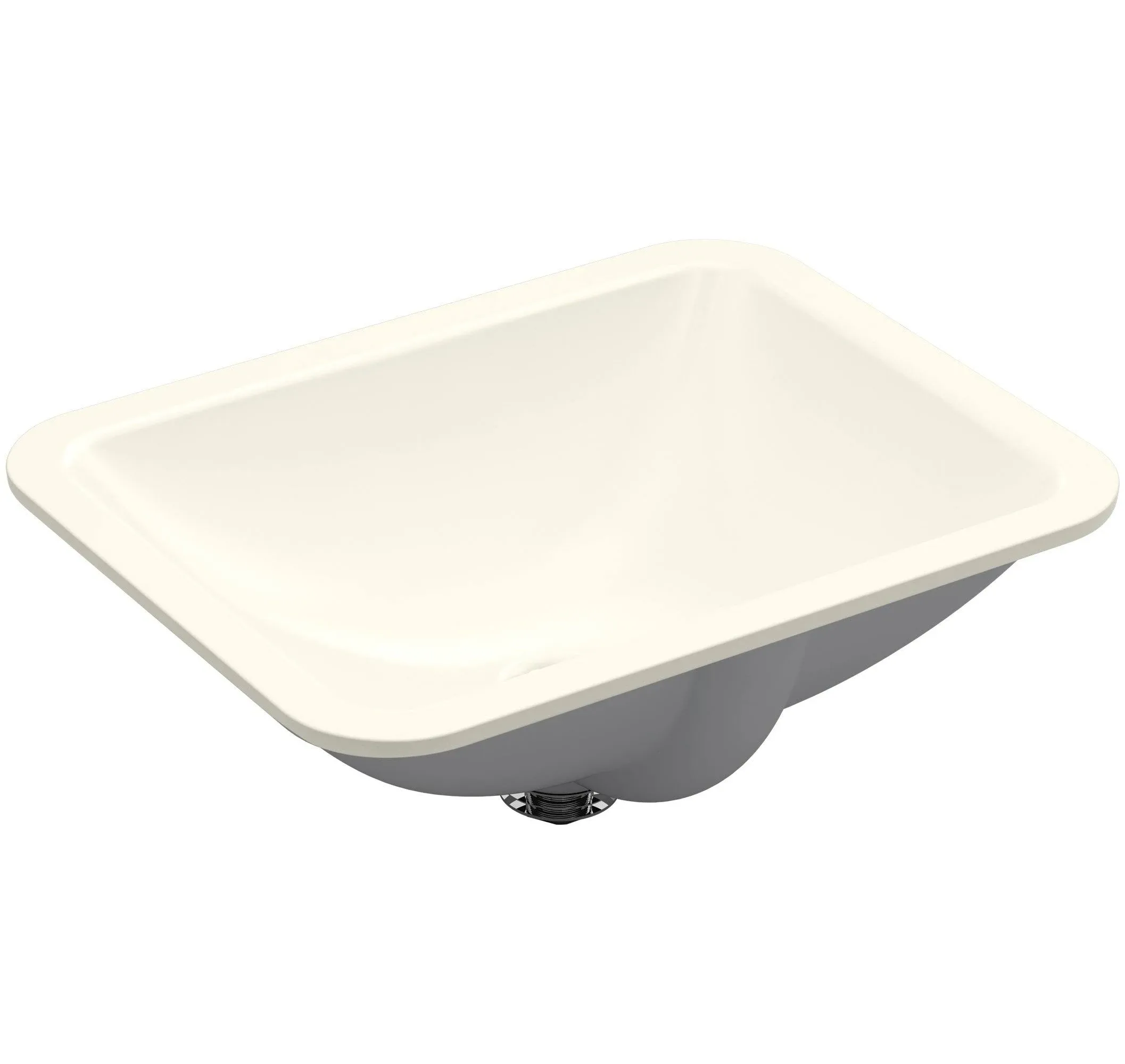 Kohler K-20000-96 Caxton Rectangle Undermount Bathroom Sink - Biscuit