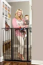 Regalo Easy Step Extra Tall Walk Thru Baby Gate, Bonus Kit, Includes 4-Inch